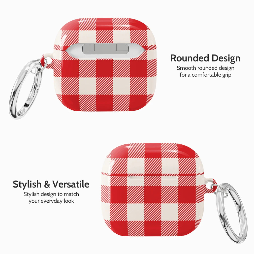 Berry Gingham - AirPods 4 Case