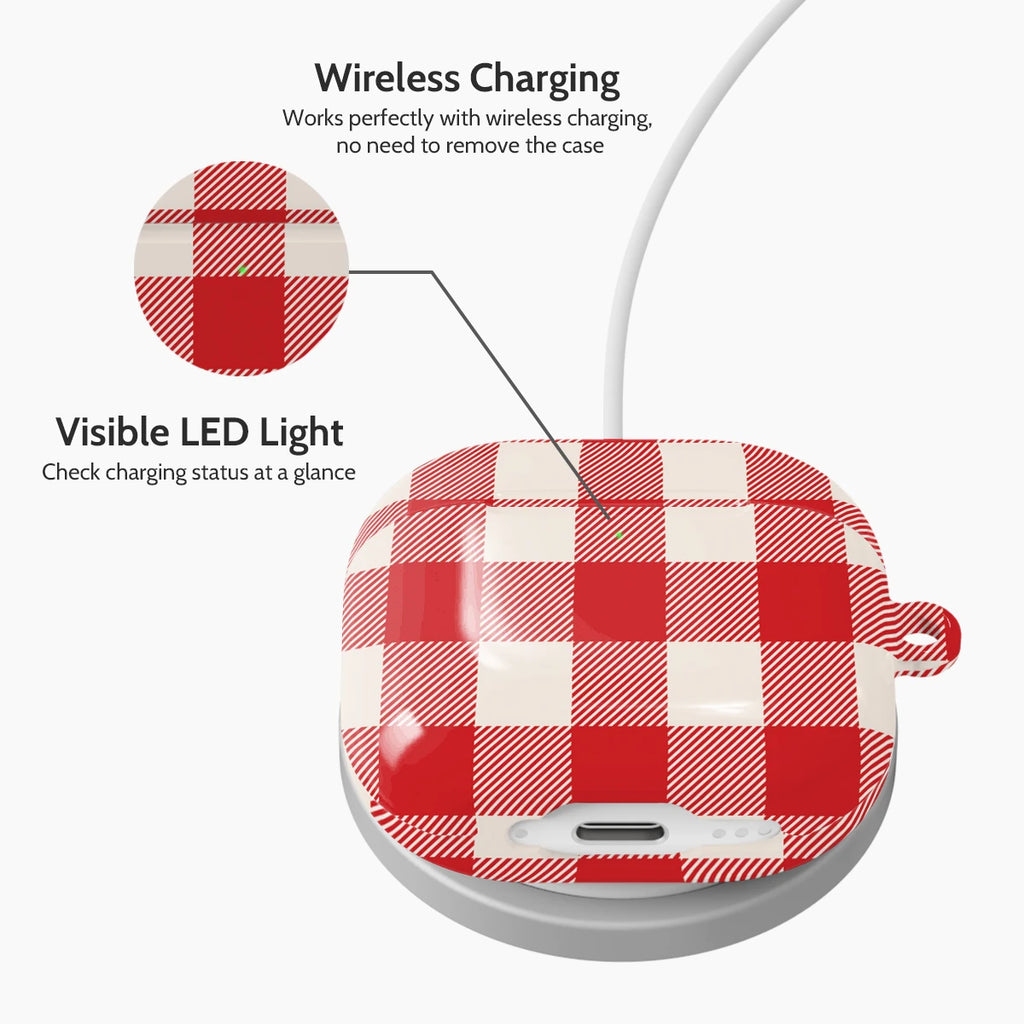 Berry Gingham - AirPods 4 Case