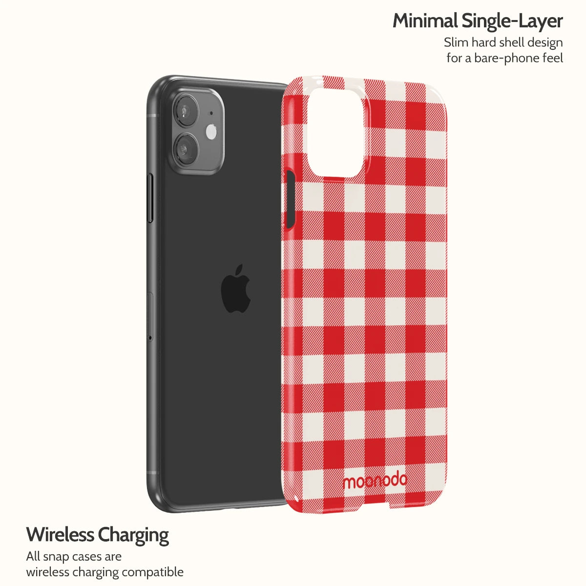 Berry Gingham - iPhone 11 Case