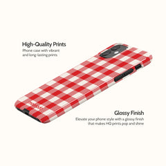 Berry Gingham - iPhone 11 Case