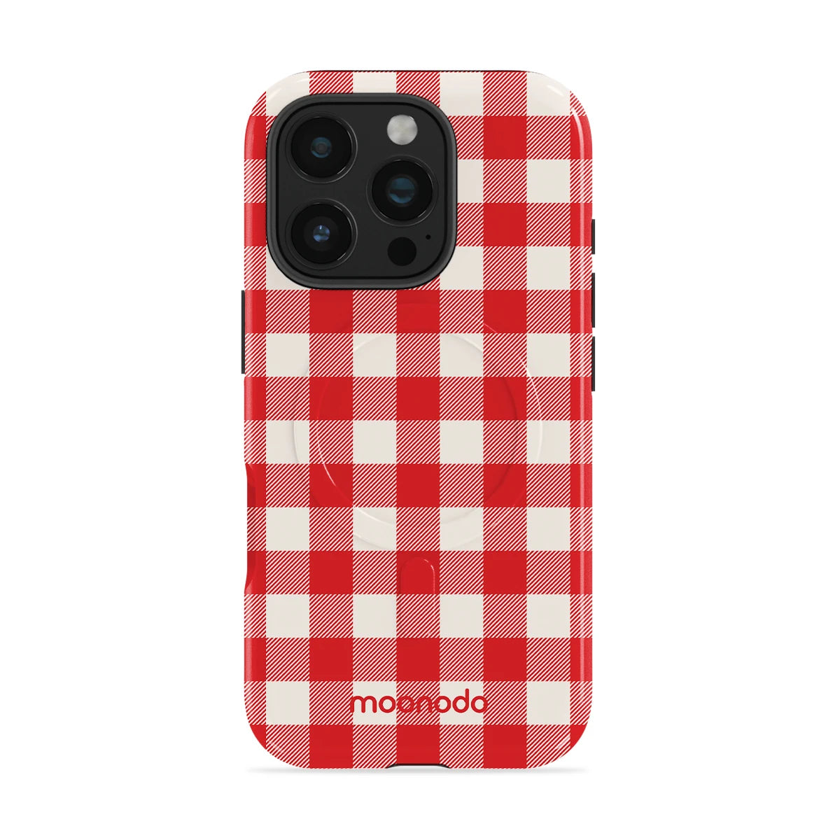 Berry Gingham - iPhone 16 Pro Case