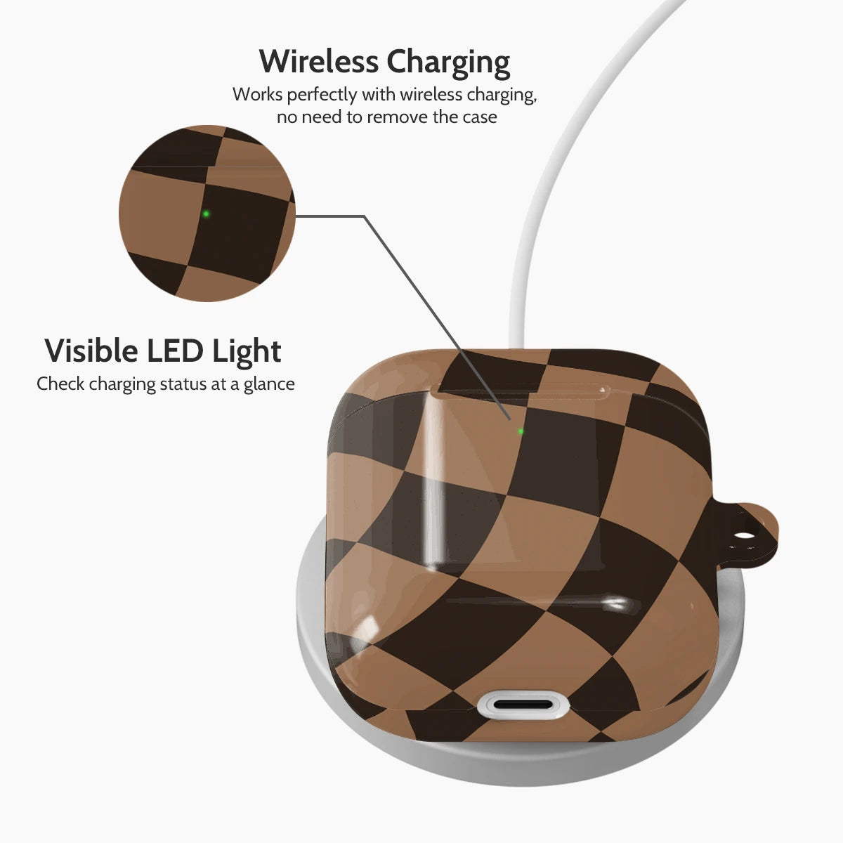 Walnut Warp - AirPods 1 & 2 Case