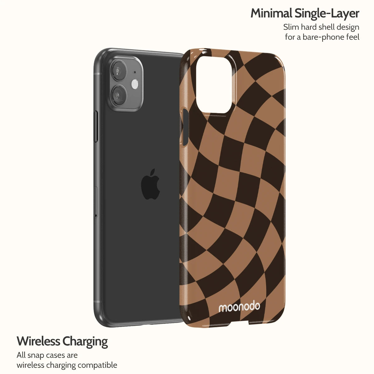 Walnut Warp - iPhone 11 Case