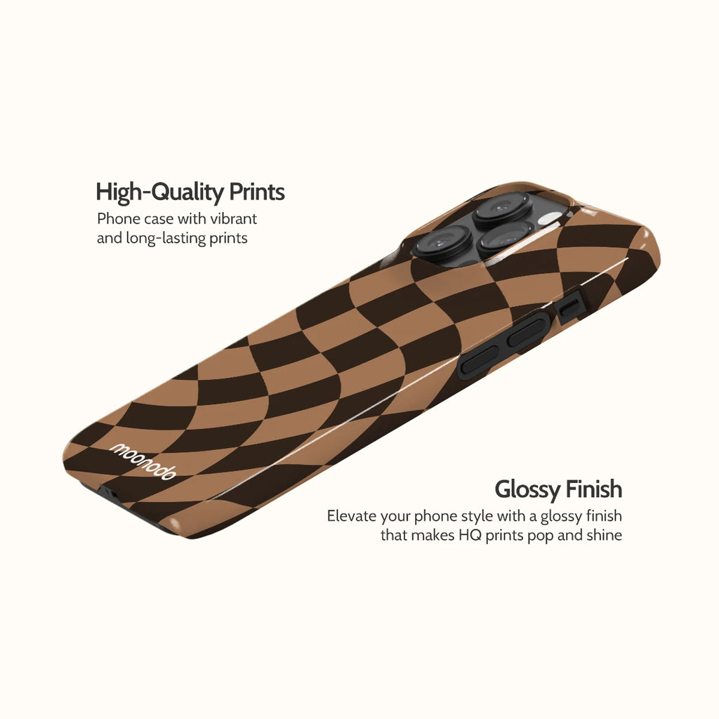 Walnut Warp - iPhone 14 Pro Case