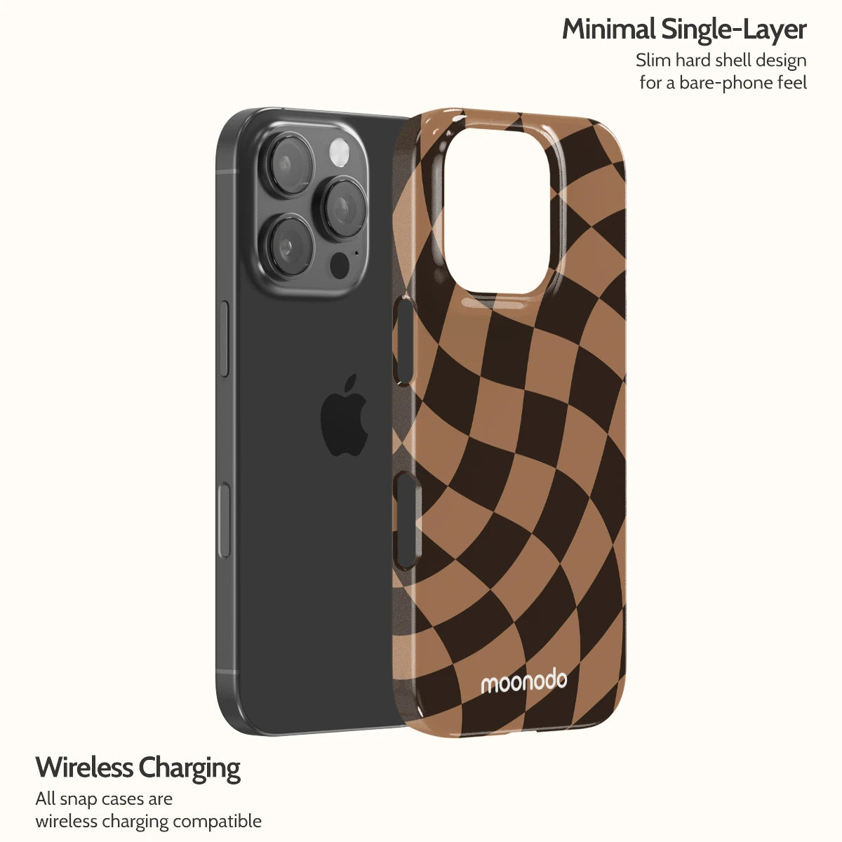Walnut Warp - iPhone 16 Pro Case
