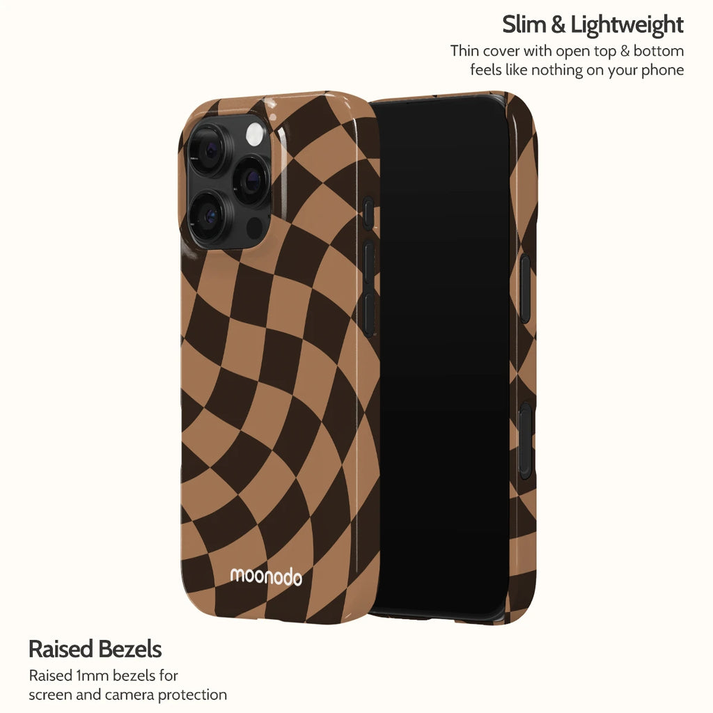 Walnut Warp - iPhone 16 Pro Case