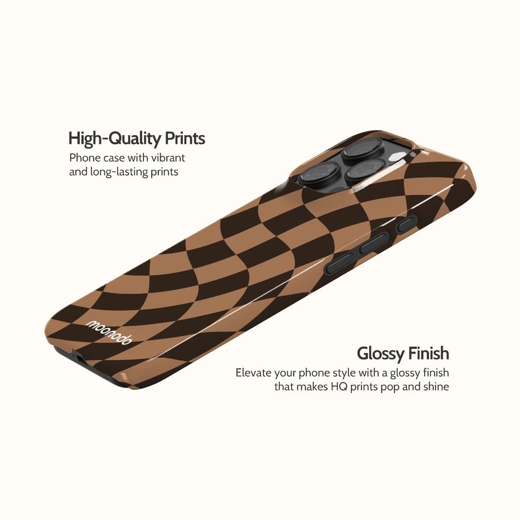 Walnut Warp - iPhone 16 Pro Case