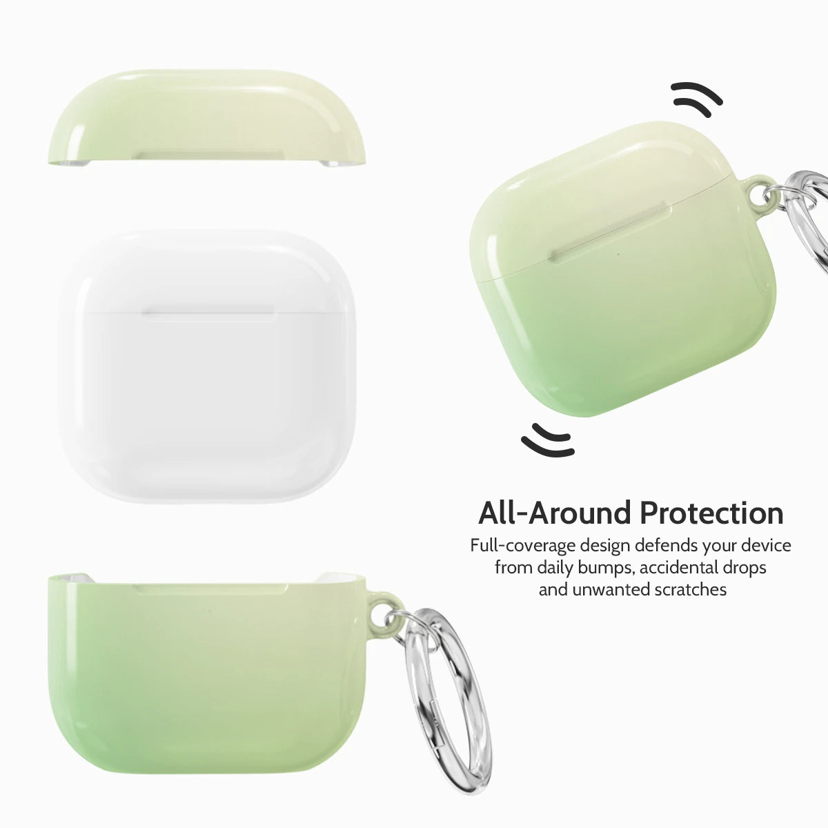 Lime Veil - AirPods 4 Case