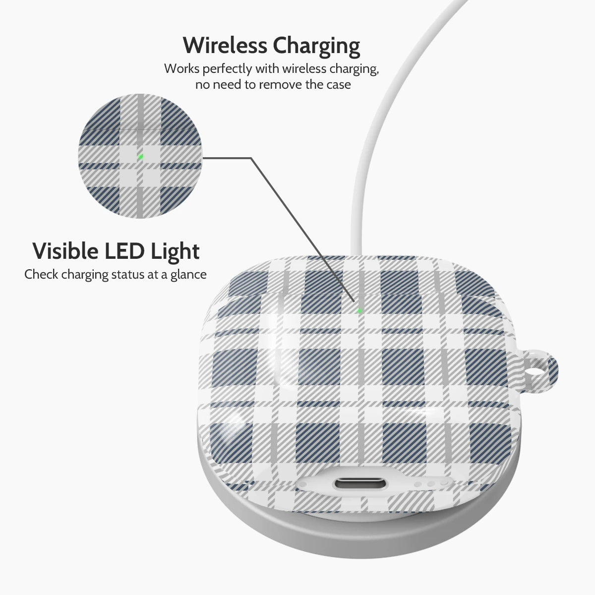 Coastal Check - AirPods 4 Case