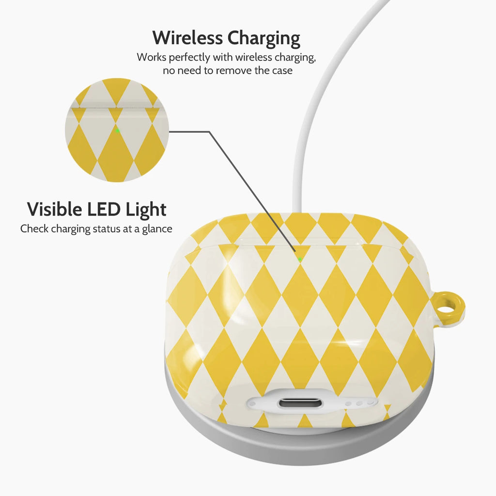 Lemon Argyle - AirPods 4 Case