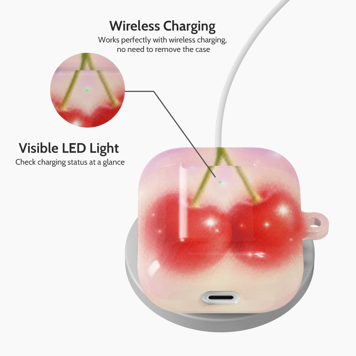Cherry Blush - AirPods 1 & 2 Case