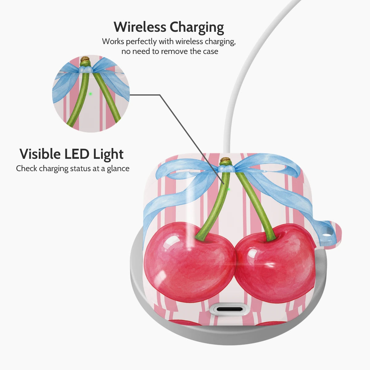 Cherry Taffy - AirPods 1 & 2 Case