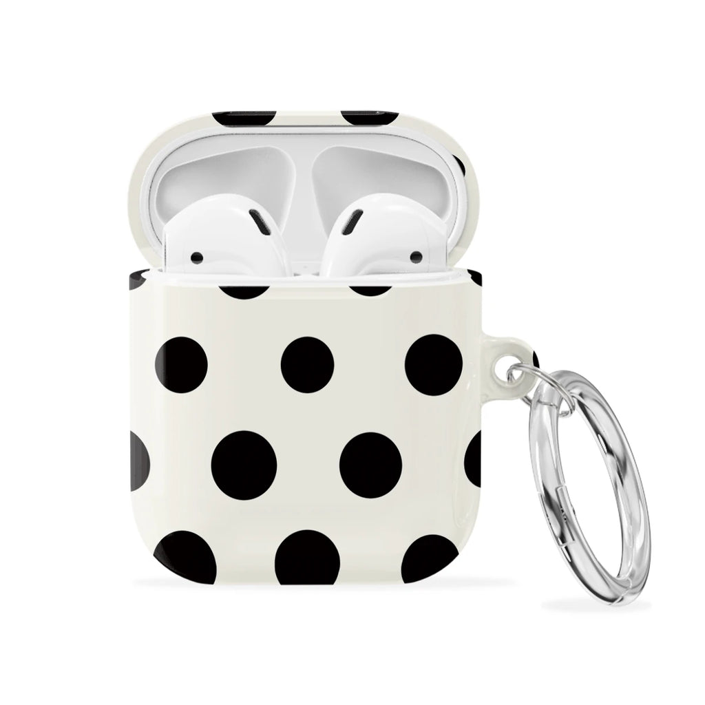 Ebony Polka - AirPods 1 & 2 Case