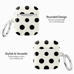 Ebony Polka - AirPods 1 & 2 Case
