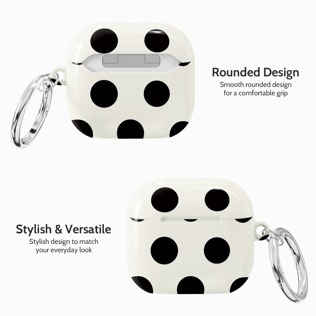 Ebony Polka - AirPods 4 Case