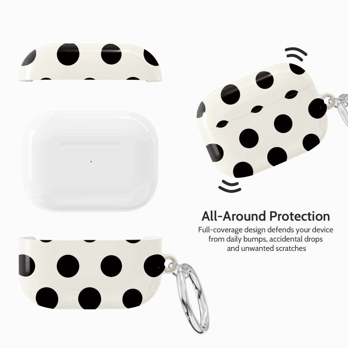 Ebony Polka - AirPods Pro 1 Case