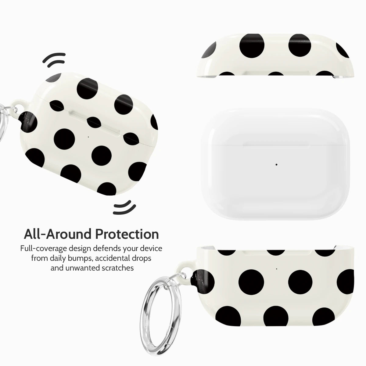 Ebony Polka - AirPods Pro 2 Case
