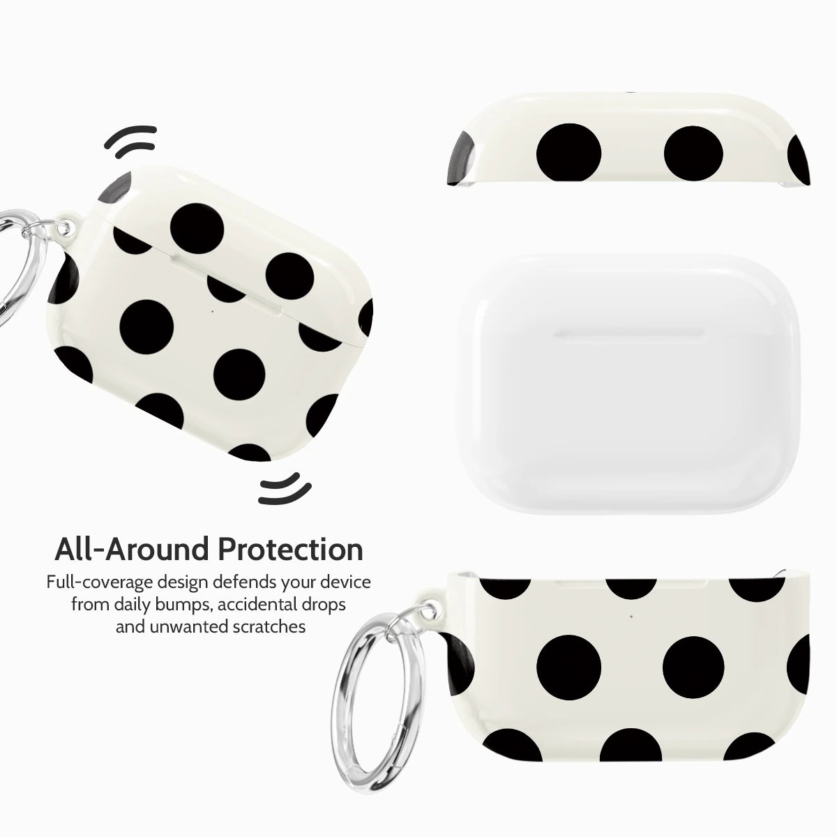 Ebony Polka - AirPods Pro 3 Case