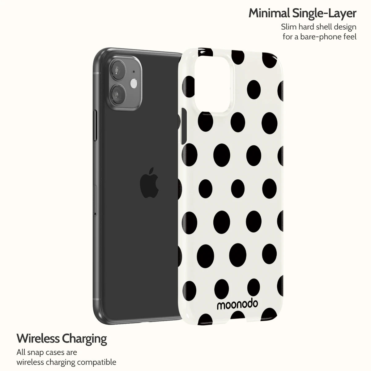 Ebony Polka - iPhone 11 Case