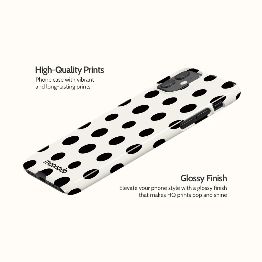 Ebony Polka - iPhone 11 Case