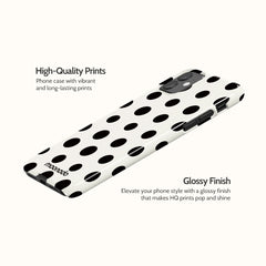 Ebony Polka - iPhone 11 Case