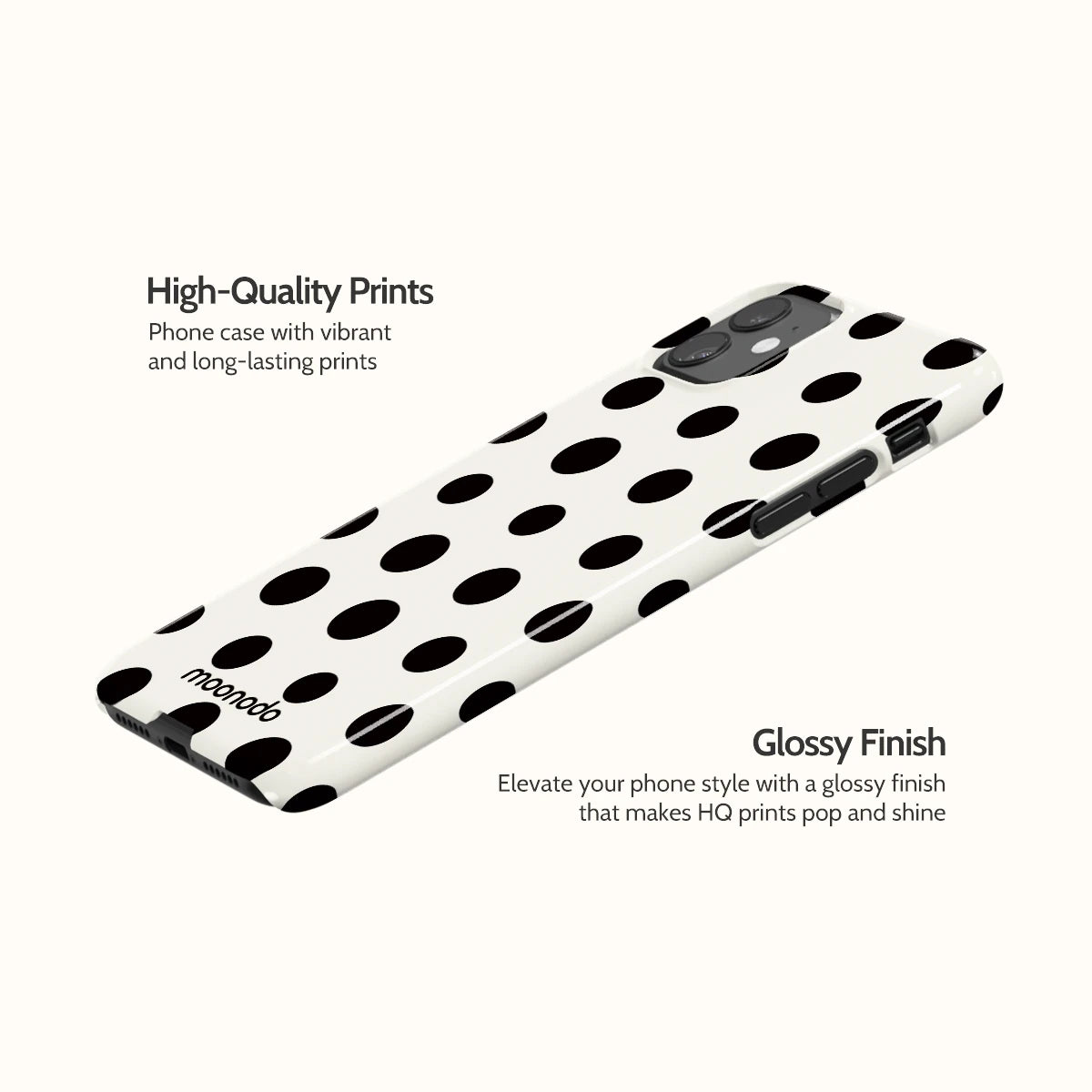 Ebony Polka - iPhone 11 Case