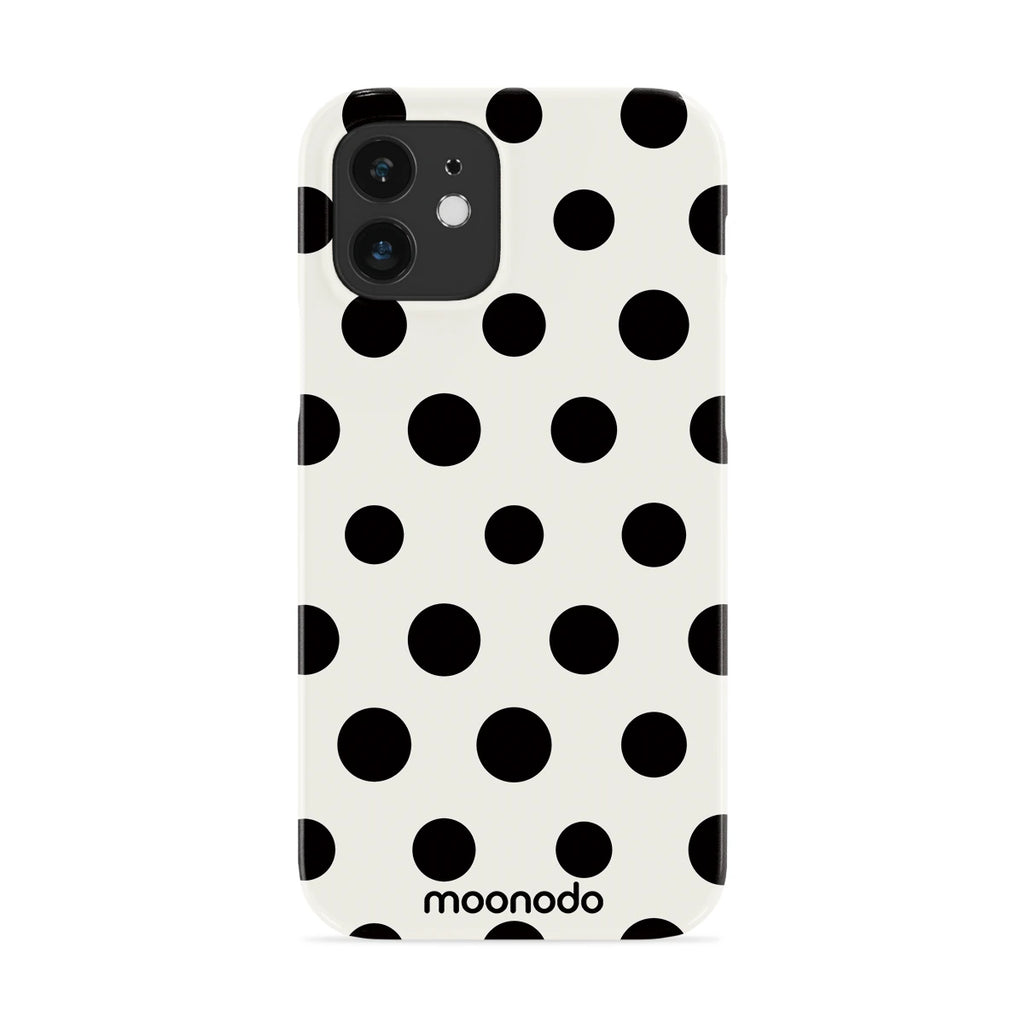 Ebony Polka - iPhone 12 Case