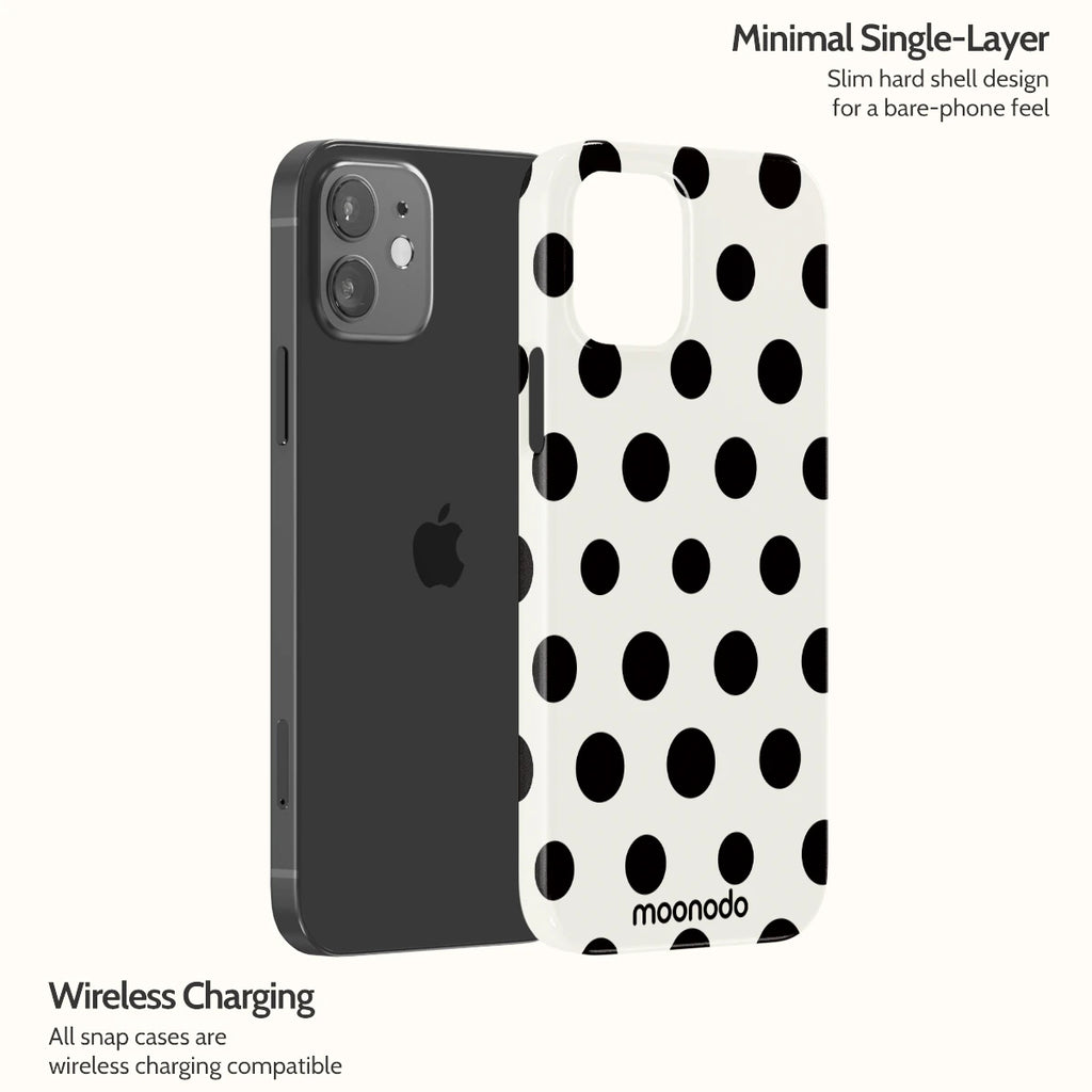 Ebony Polka - iPhone 12 Case