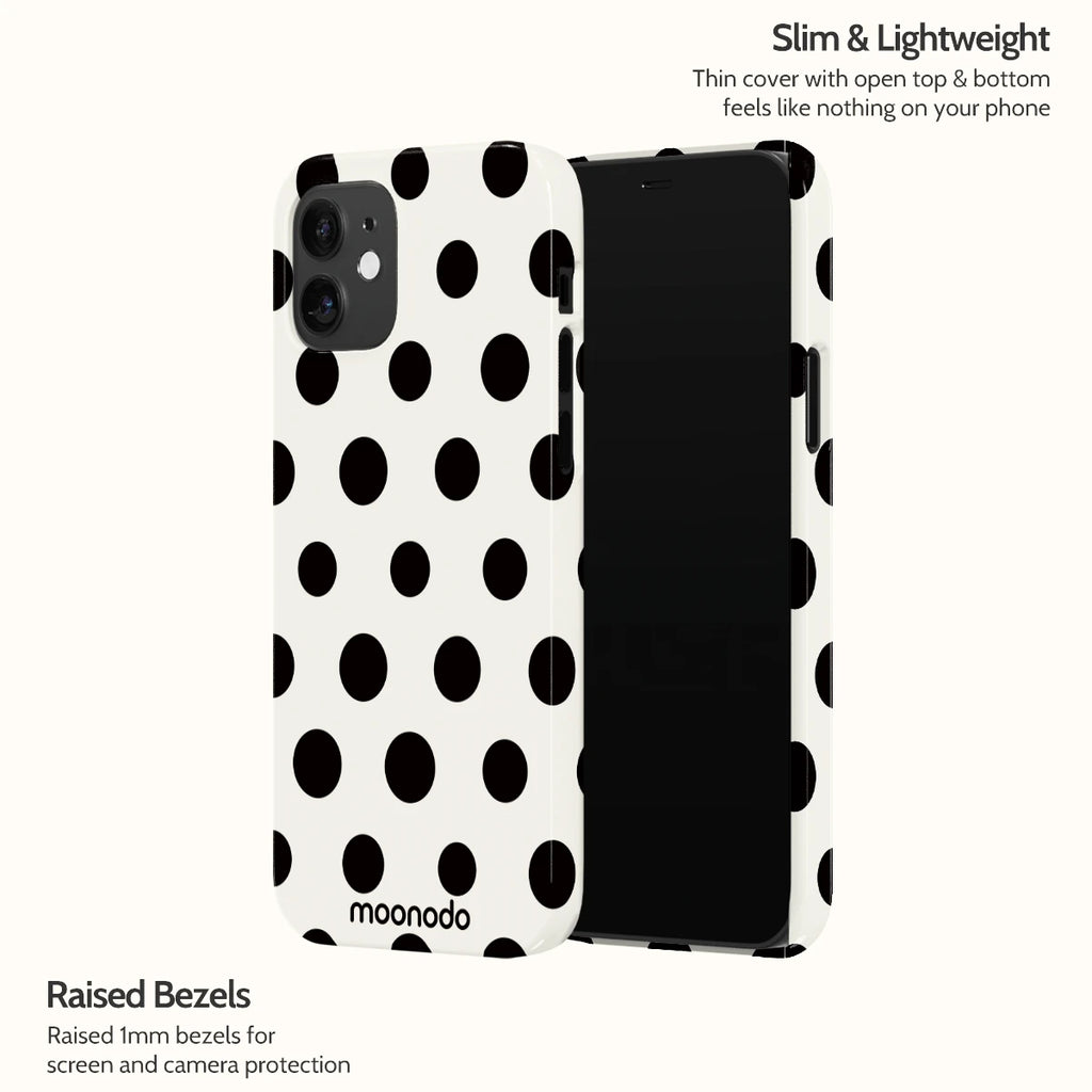 Ebony Polka - iPhone 12 Case