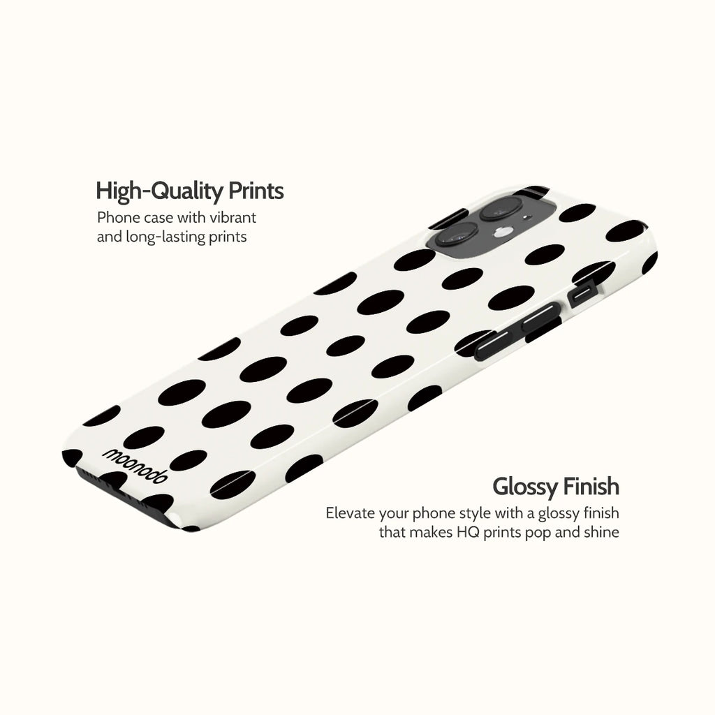 Ebony Polka - iPhone 12 Case