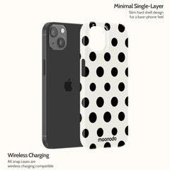 Ebony Polka - iPhone 13 Case