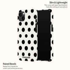 Ebony Polka - iPhone 13 Case