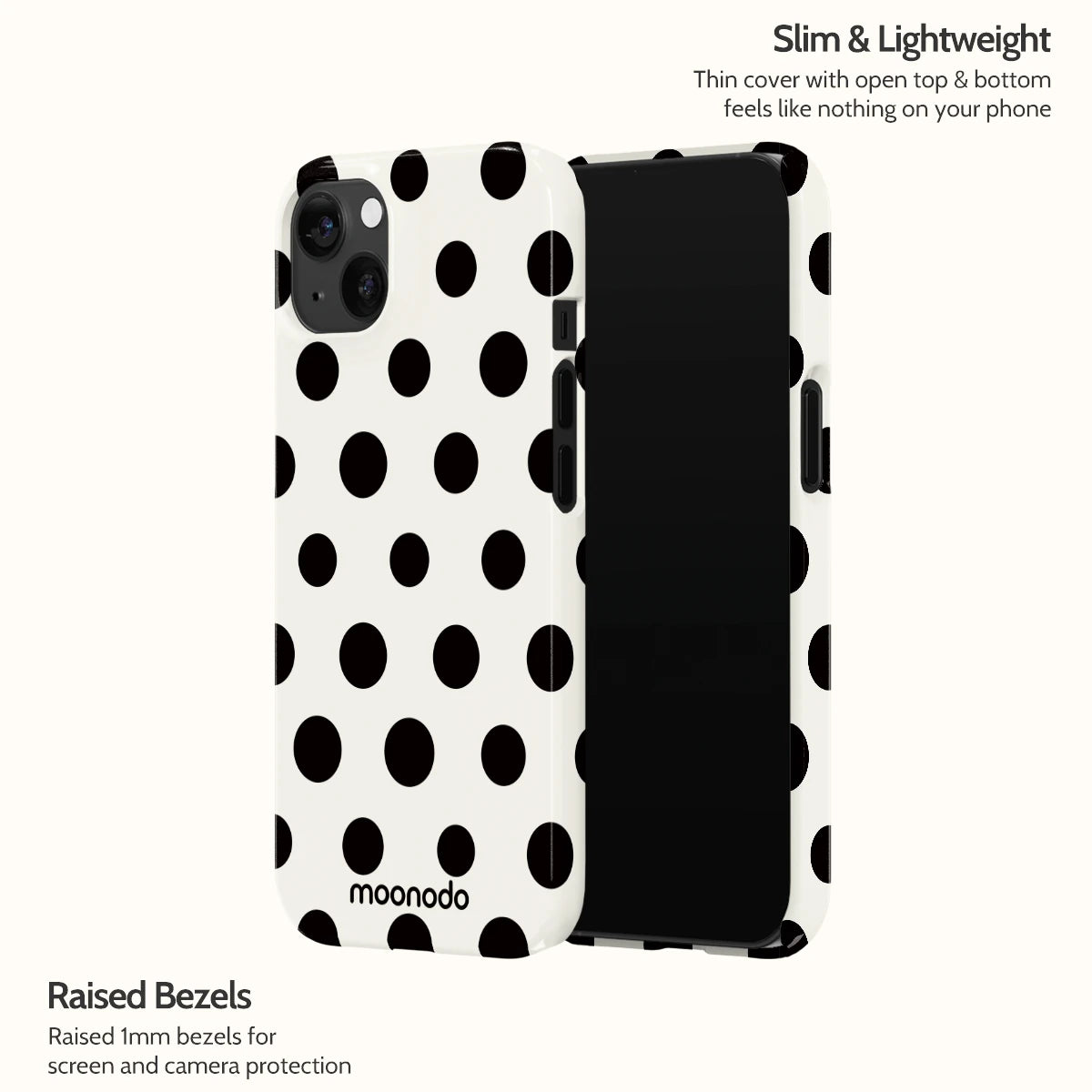 Ebony Polka - iPhone 13 Case