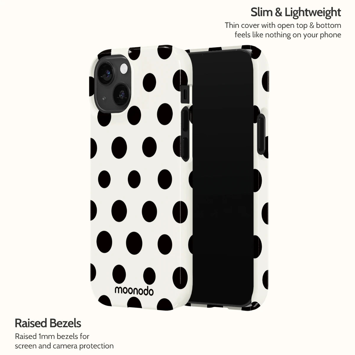 Ebony Polka - iPhone 13 Mini Case