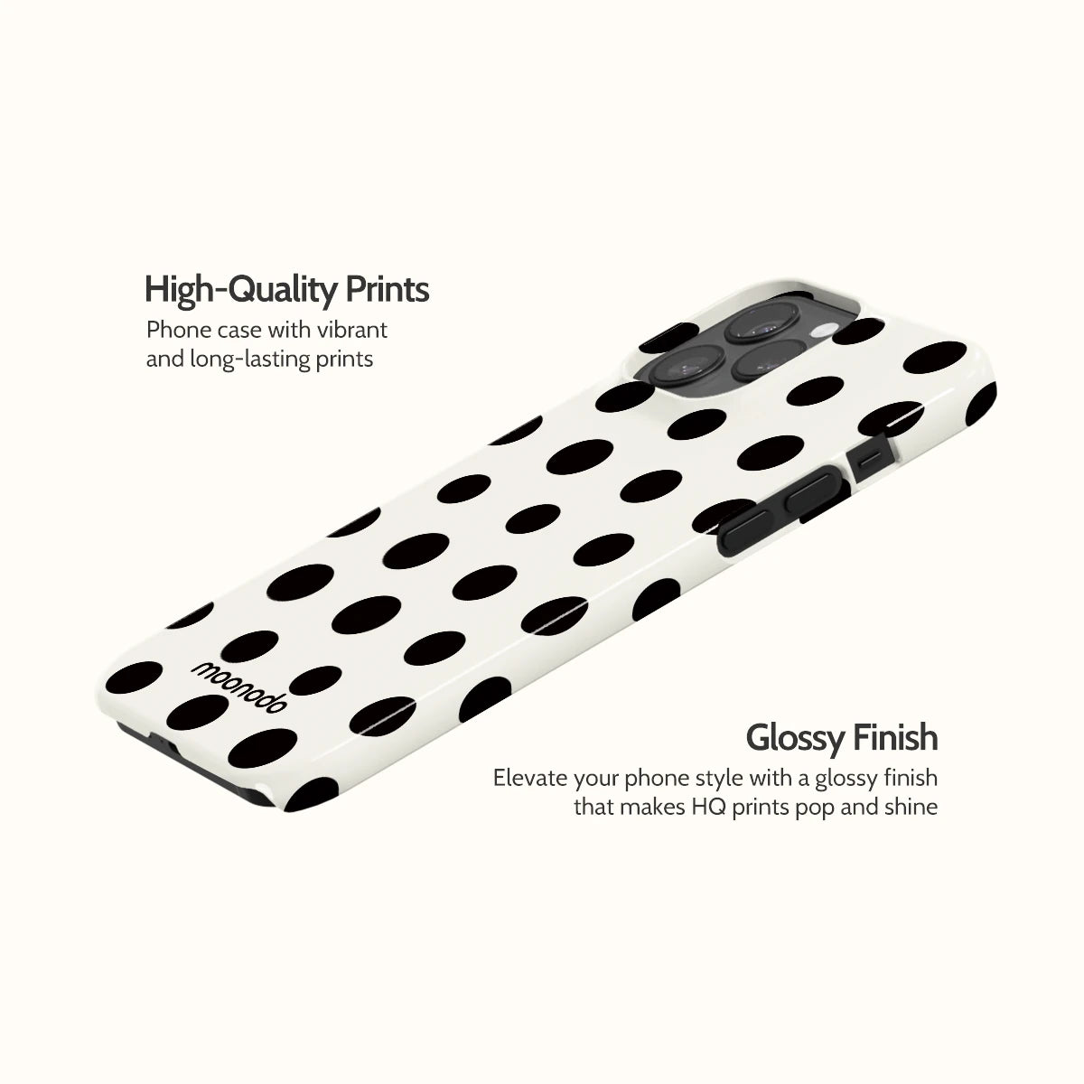 Ebony Polka - iPhone 13 Pro Max Case