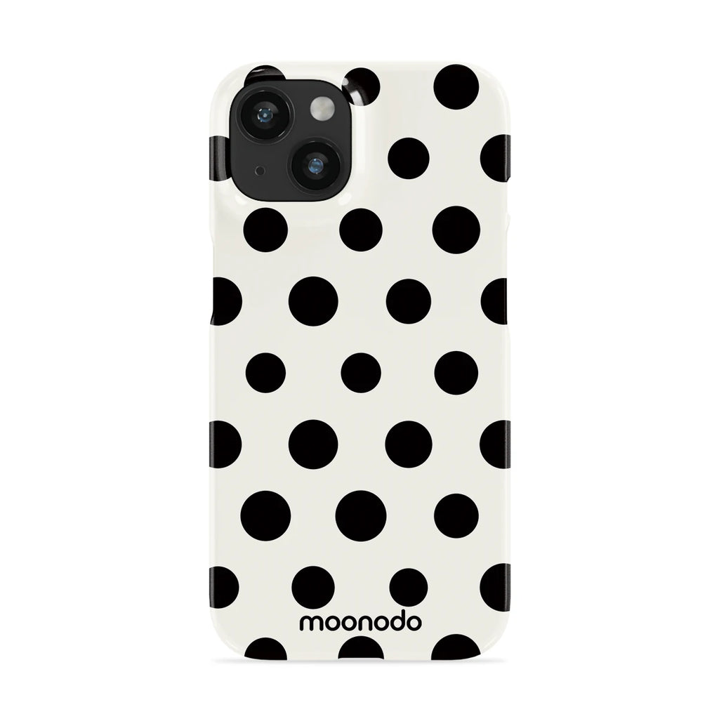 Ebony Polka - iPhone 14 Case