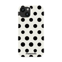 Ebony Polka - iPhone 14 Case