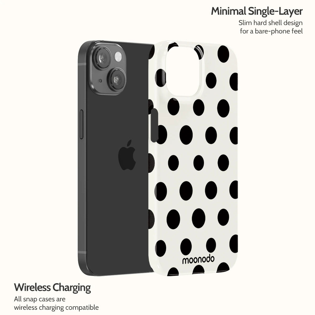 Ebony Polka - iPhone 14 Case