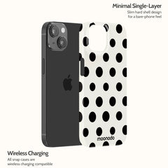 Ebony Polka - iPhone 14 Case