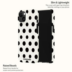 Ebony Polka - iPhone 14 Case
