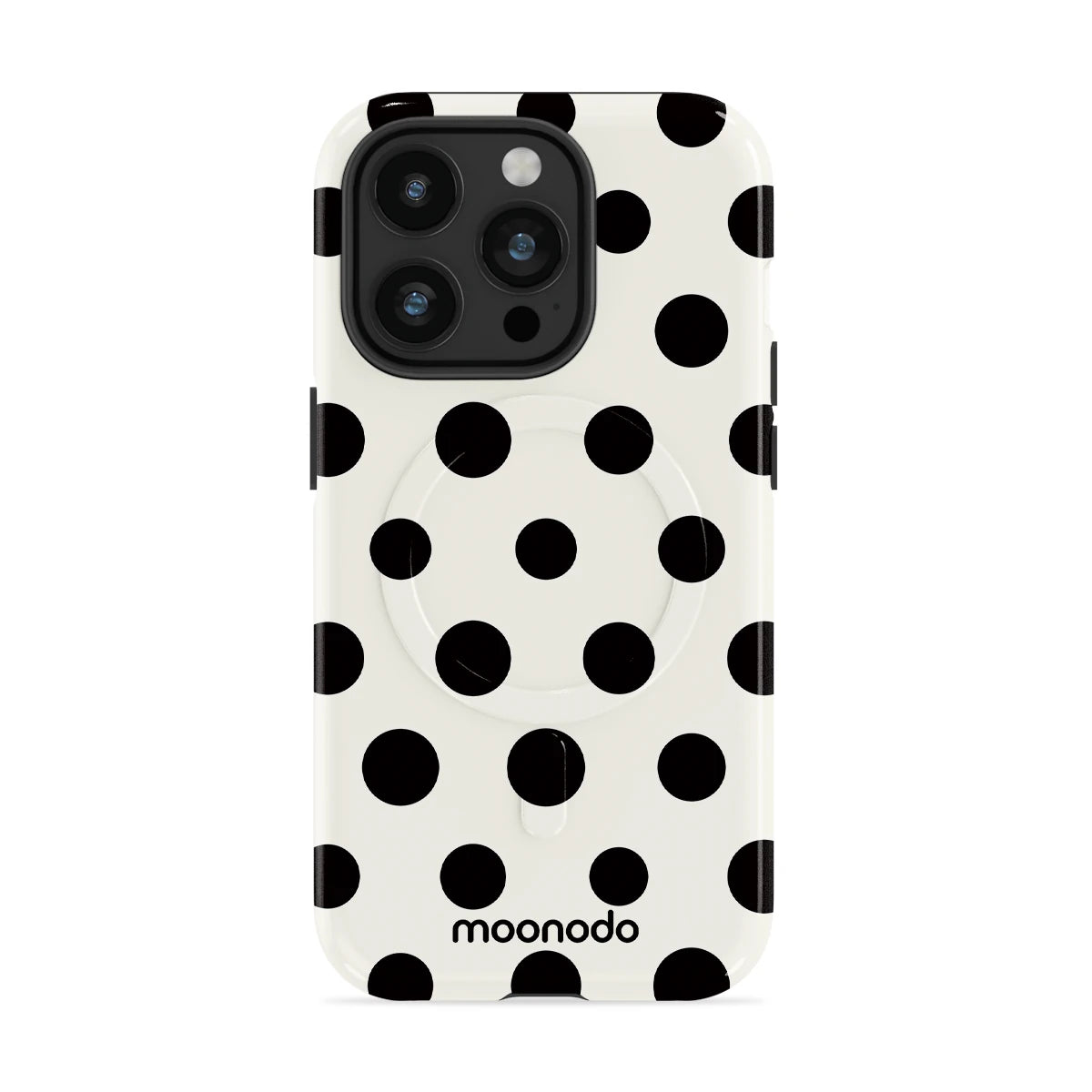 Ebony Polka - iPhone 14 Pro Case