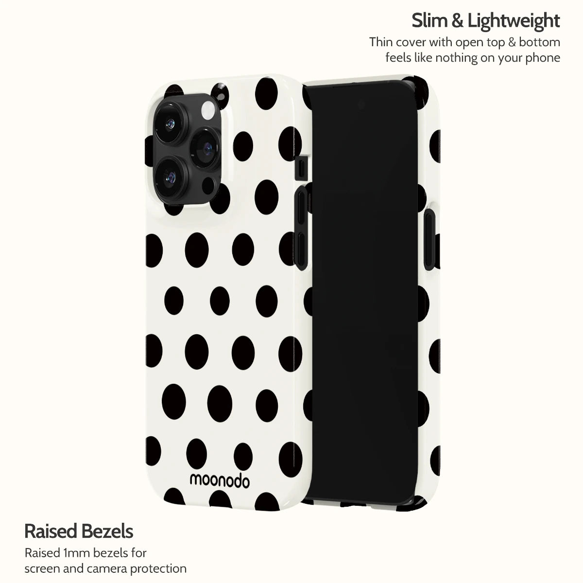 Ebony Polka - iPhone 14 Pro Case