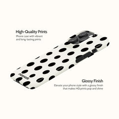 Ebony Polka - iPhone 14 Pro Case