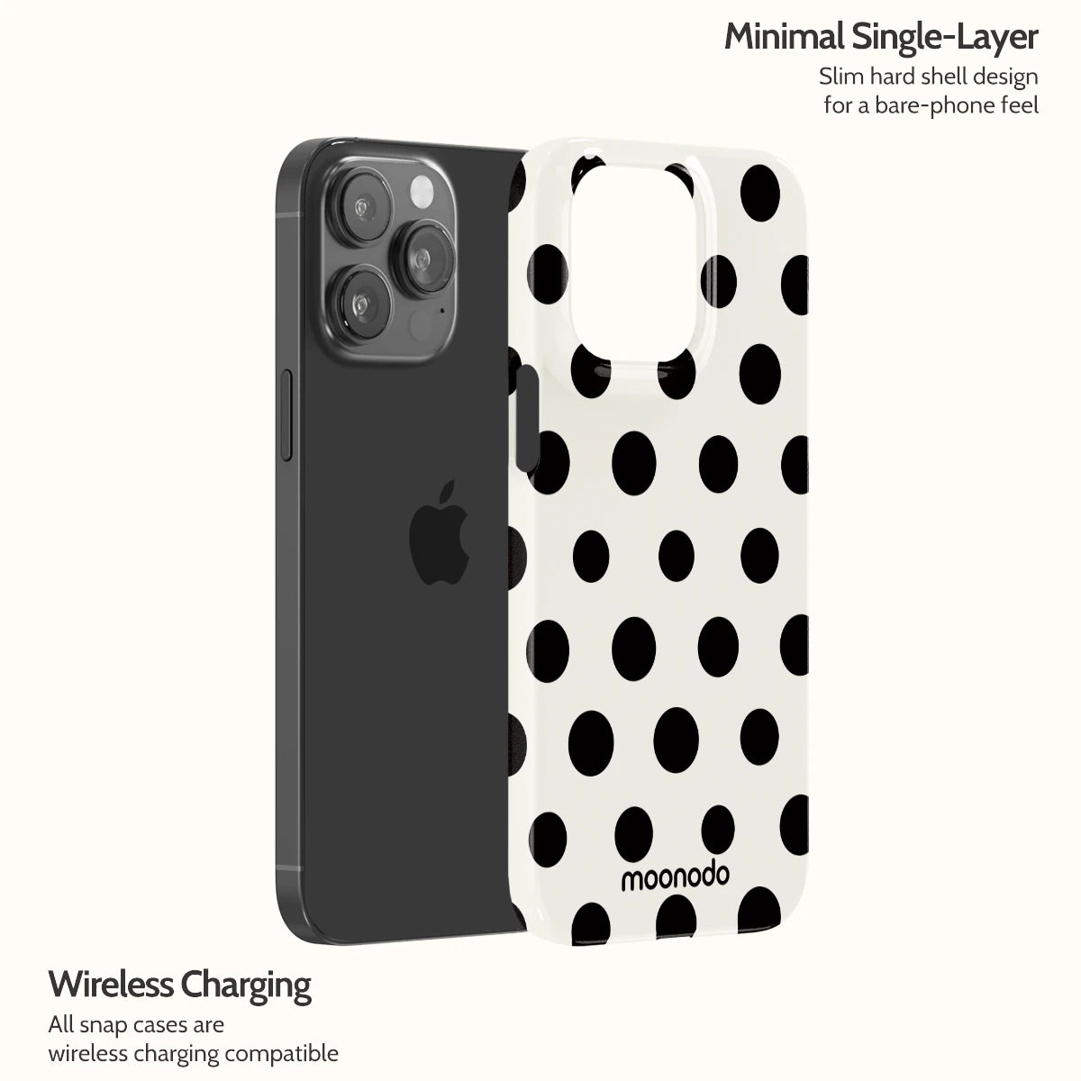 Ebony Polka - iPhone 14 Pro Max Case