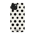 Ebony Polka - iPhone 15 Case
