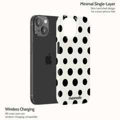 Ebony Polka - iPhone 15 Case