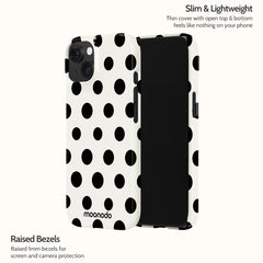 Ebony Polka - iPhone 15 Case