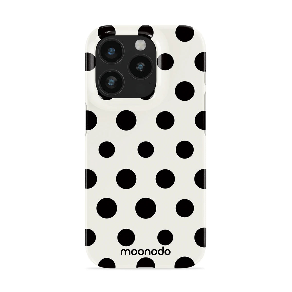 Ebony Polka - iPhone 15 Pro Case