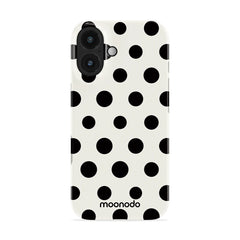 Ebony Polka - iPhone 16 Case