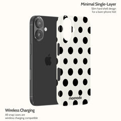Ebony Polka - iPhone 16 Case